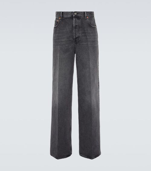 High-rise wide-leg jeans