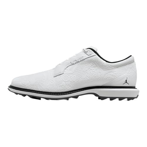 Jordan ADG 5 Golf Shoes (FQ6642-102, White/Black/Pure Platinum/Iron Grey)