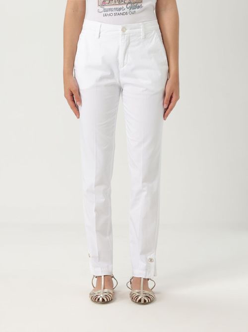 Pants LIU JO Woman color White