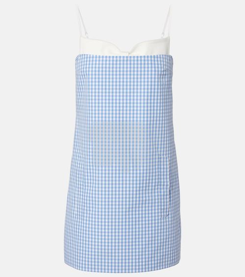 Gingham cotton minidress
