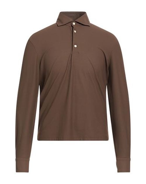 Next Man Shirt Chocolate brown Size L Nylon, Elastane
