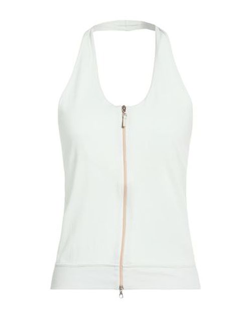 Woman Top Sky blue Size L Cotton, Polyamide