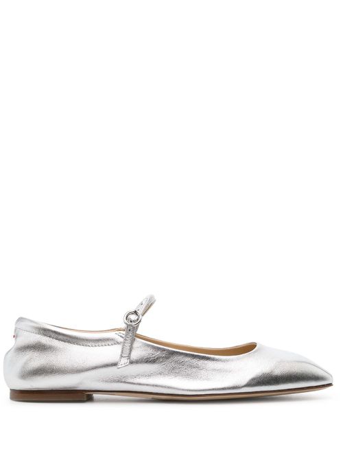 Aline Babies metallic ballerina shoes - Silver