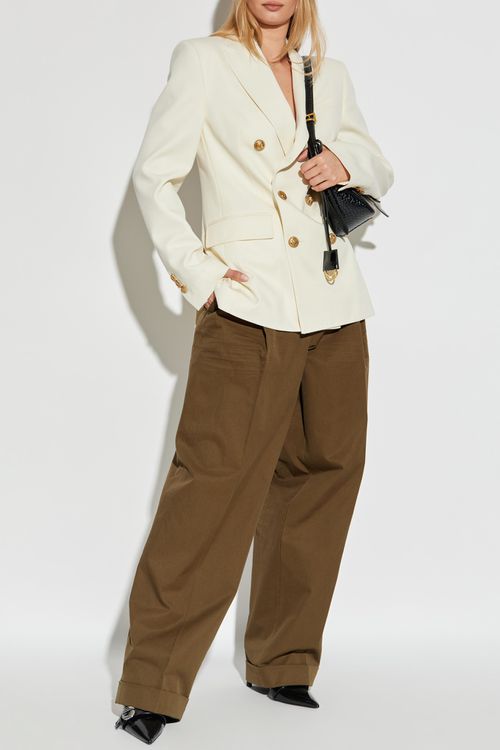 Wool Blazer, Women's, Cream