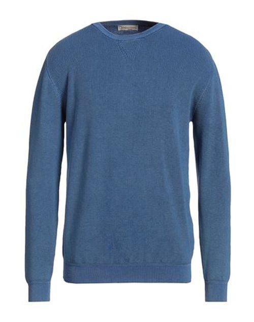 Cashmere Company Man Sweater Azure Size 36 Cotton