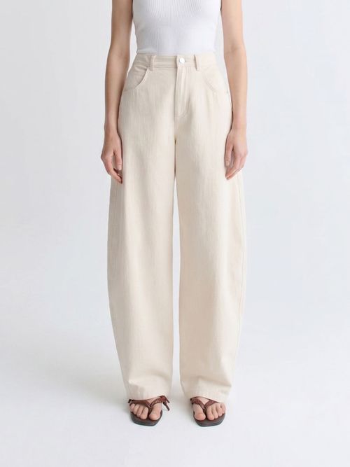 SÉFR Pants Woman color Ecru