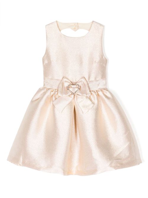 Sydney high-shine midi dress - Neutrals