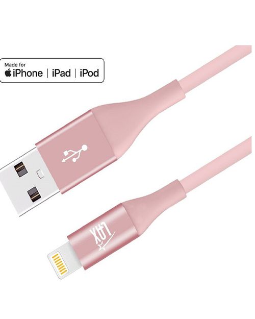 Apple Mfi Certified 4Ft Rose Slim Lightning Cables