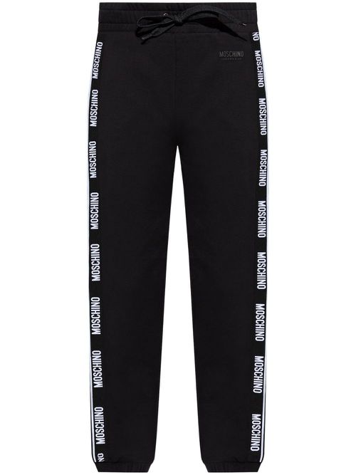 Logo-tape lounge trousers - Black