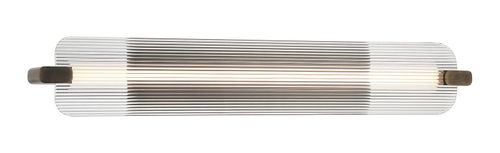 Weathered Brass LED Bathroom Vanity Light from the Neoness Collection