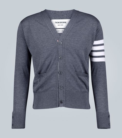 4-Bar wool cardigan