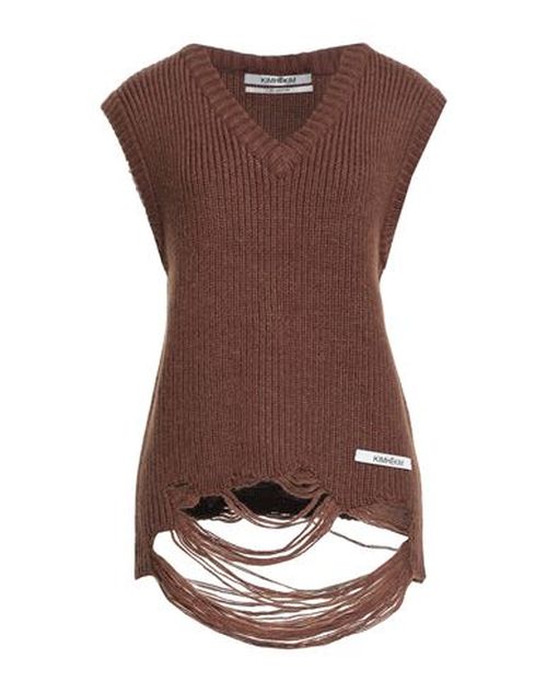 Woman Sweater Brown Size S Acrylic, Alpaca wool, Wool