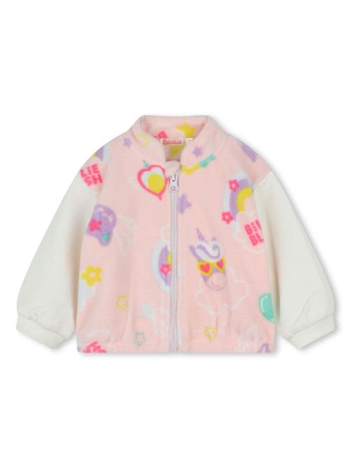 Zip-up cardigan - Pink