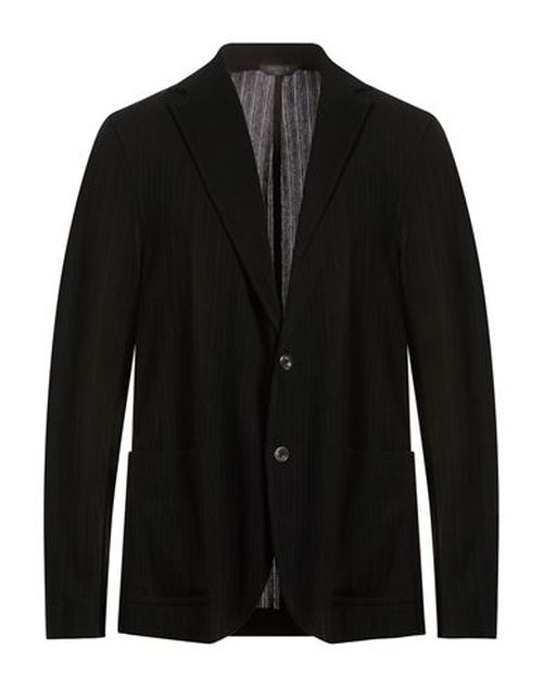 Man Blazer Black Size 44 Cotton