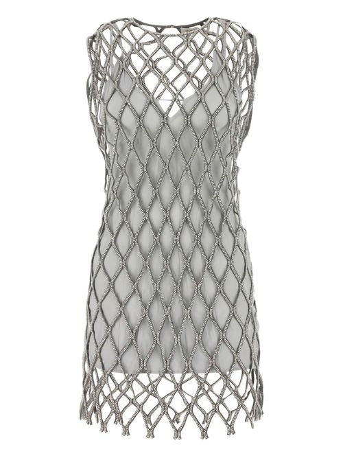 Rococo mini dress - Silver