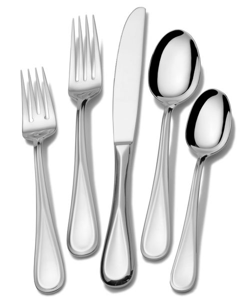Bravo 101-Piece 18/10 Stainless Steel Flatware Set, Service for 12 - Silver