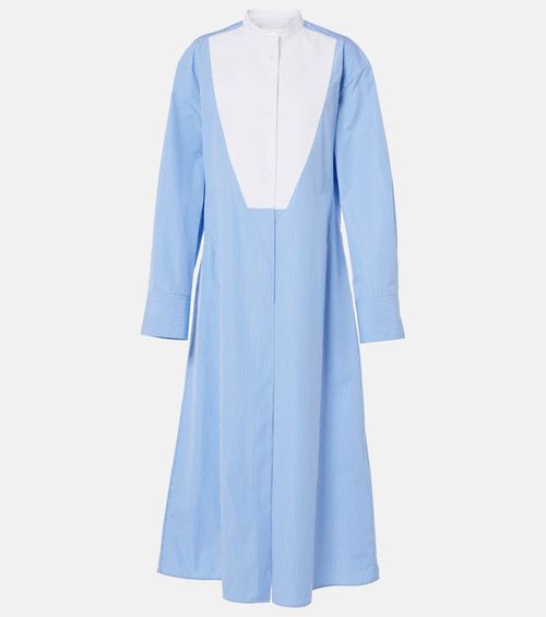 Jil Sander Pinstripe cotton shirt dress