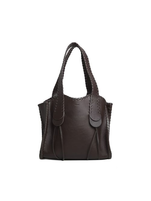 Mony Medium Leather Tote Bag