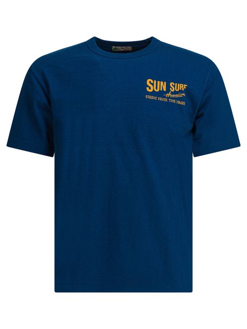 Sun Surf Blue Coton T-Shirt