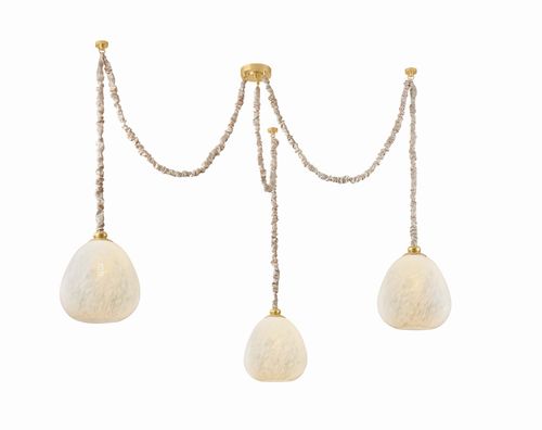 Aged Brass Chandelier from the Remi Collection