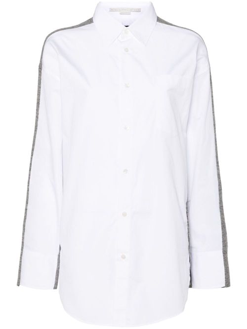 Layered cardigan shirt - Grey
