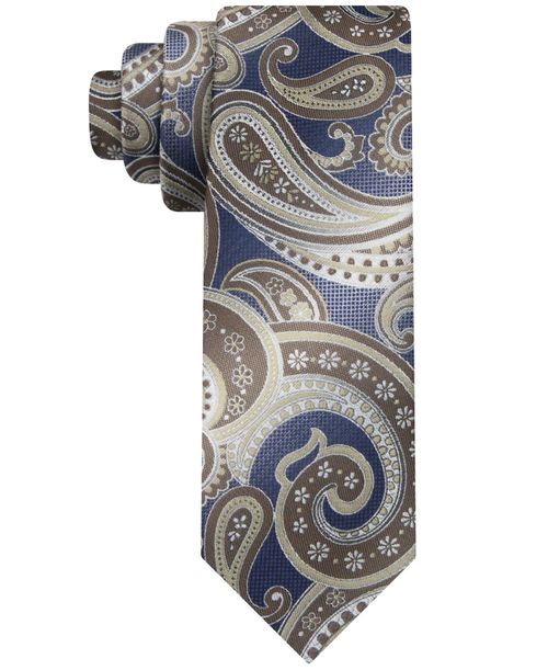 Men's Shadow Paisley Tie - Taupe