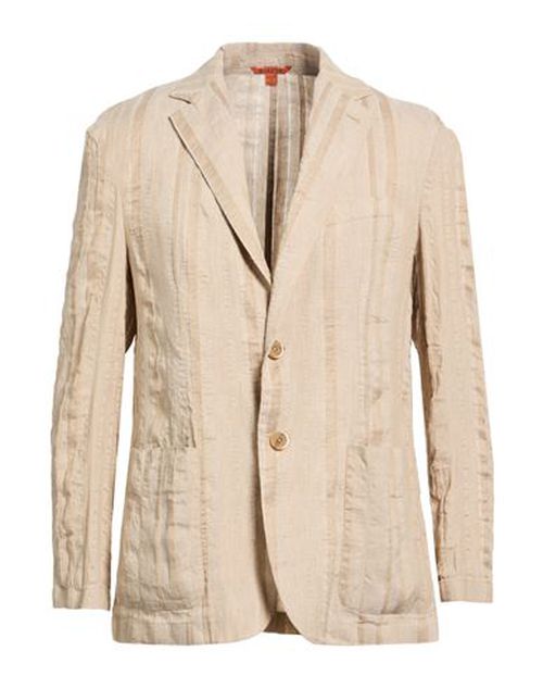 Man Blazer Sand Size 40 Linen, Cotton