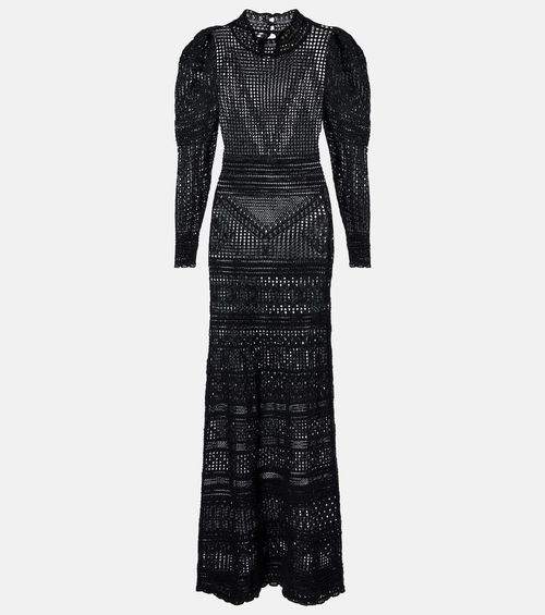 Dione open-knit maxi dress