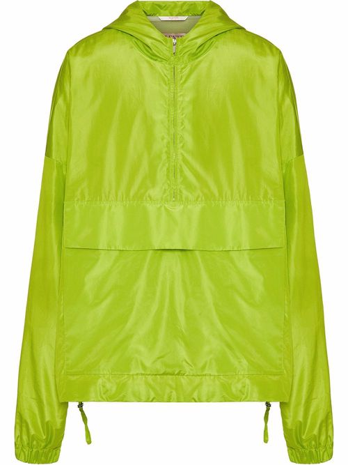 Long-sleeve hooded coat - Green