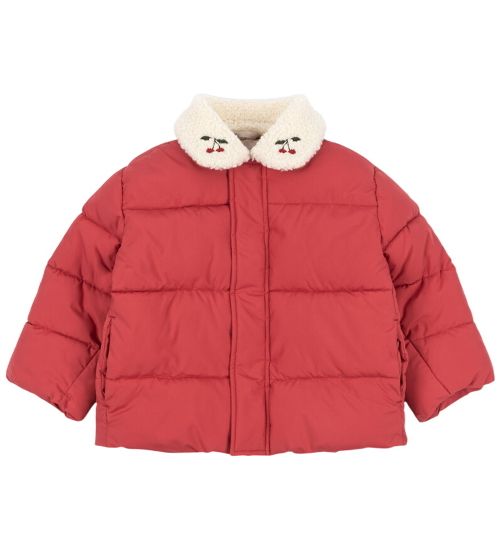 Konges Sløjd Puffer Jacket - Alpi Collar - Cardinal - Konges Sløjd - 6 Y 116 - Down Jacket
