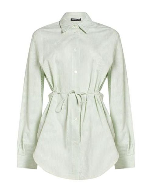 Woman Shirt Light green Size 6 Cotton, Polyamide