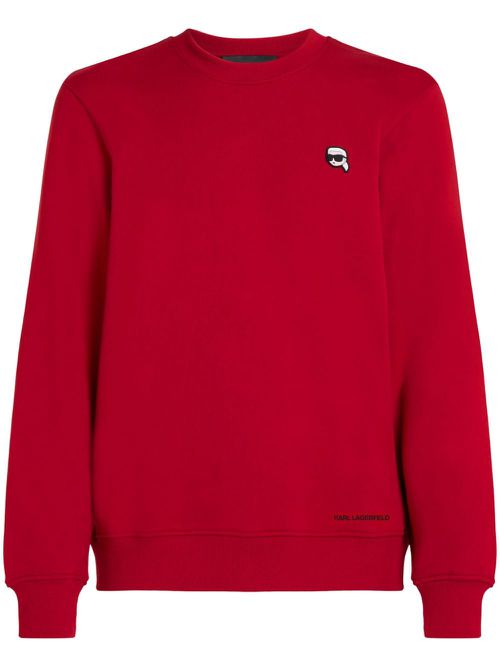Ikonik Karl organic-cotton sweatshirt - Red