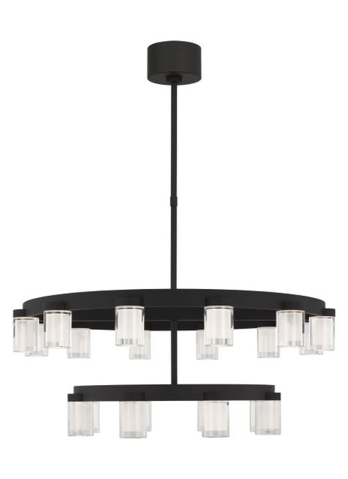 Nightshade Black LED Chandelier from the Esfera Collection