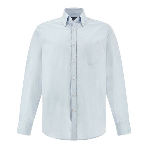 Sea Island cotton shirt, Man, Light Blue