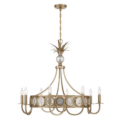 Hearst 8-Light Chandelier in Noble Bra