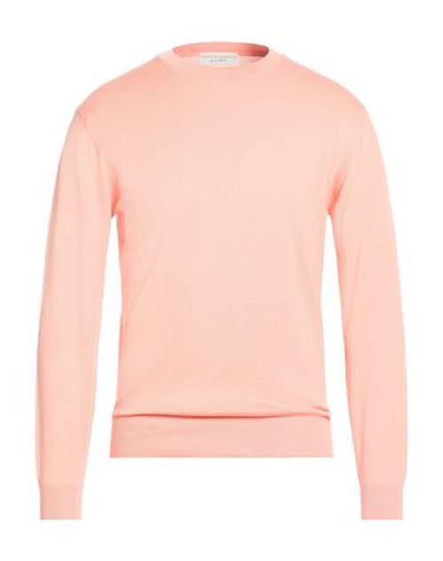 Man Sweater Orange Size 38 Cotton
