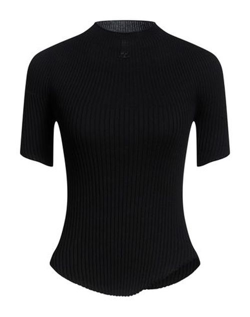 Courrèges Woman Sweater Black Size S Cotton, Merino Wool
