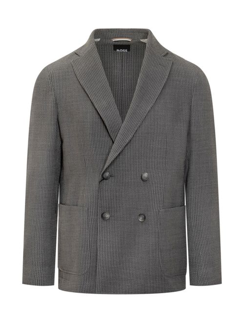 Dark Grey Textured Blazer
