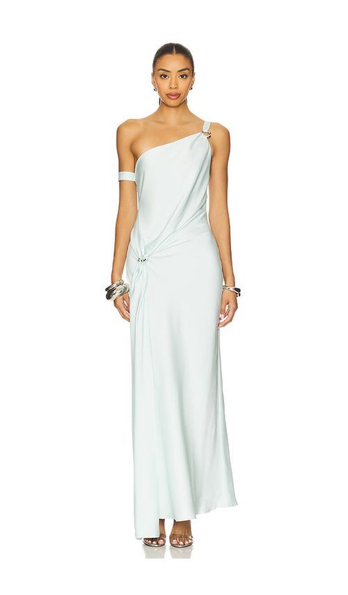 MISHA MAXIKLEID HORIZON in Blue. Größe XS. Also in