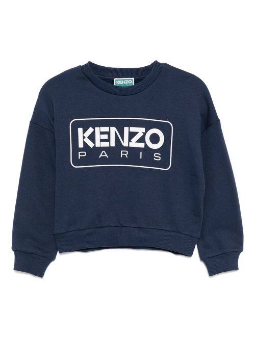 Logo-printed sweatshirt - Blue