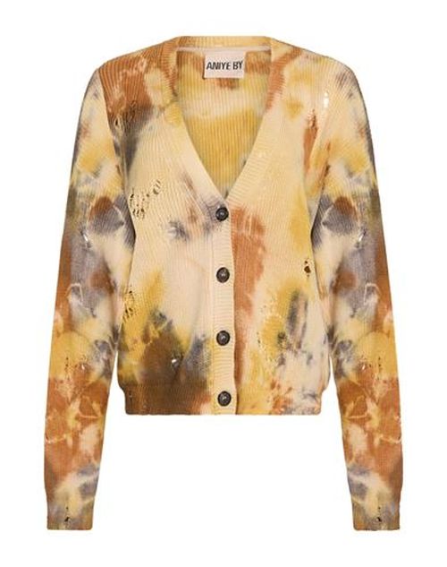 Woman Cardigan Mustard Size L Cotton