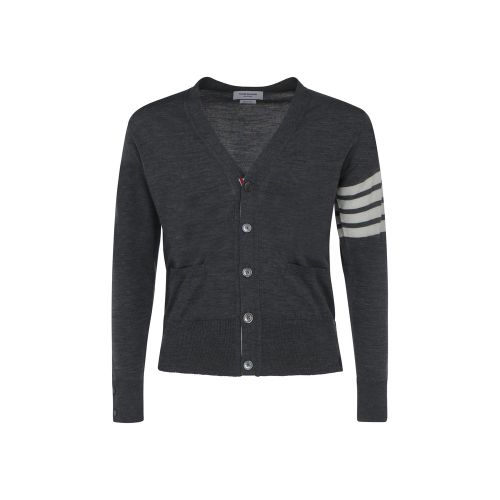 Virgin Wool Cardigan — Gray