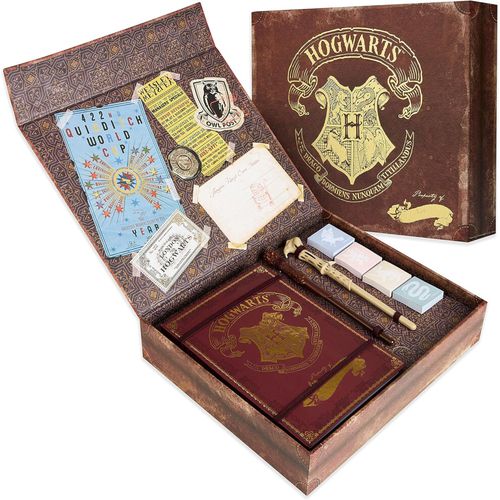 Harry Potter Gifts, Stationery Set with Notebook, Wand Pen, Letter Writing Set with Envelopes and Stickers