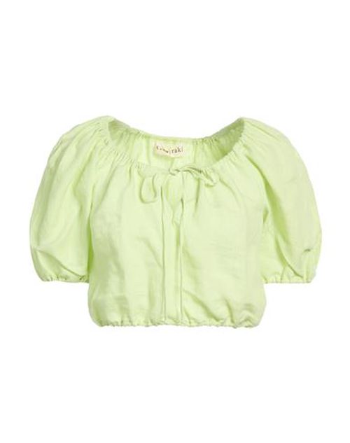 Woman Top Lime green Size M Organic Linen