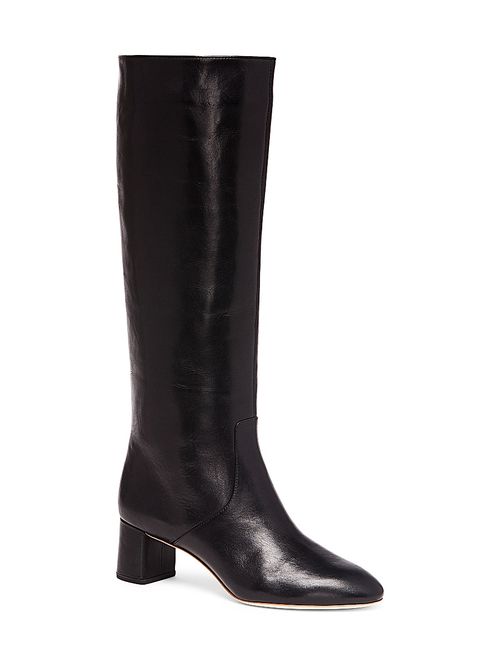 Women's Gia Tall Leather Boots - Black