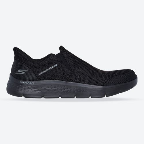 Men's Wide Fit Skechers 216333 Slip-ins Go Walk Flex Ojai Trainers, Black / / 2E