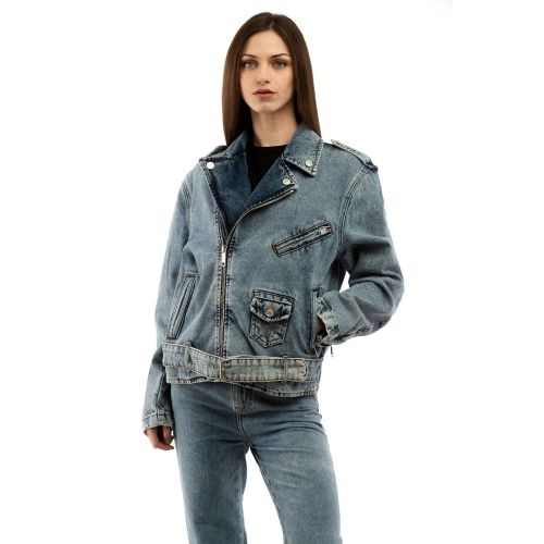 Cotton Denim Jacket — Blue