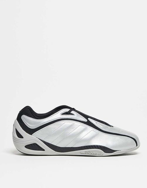 Adiracer trainers in silver and black