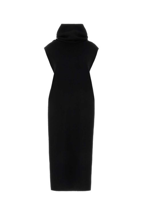 Alaia Cashmere-Wool Blend Tunic — Black