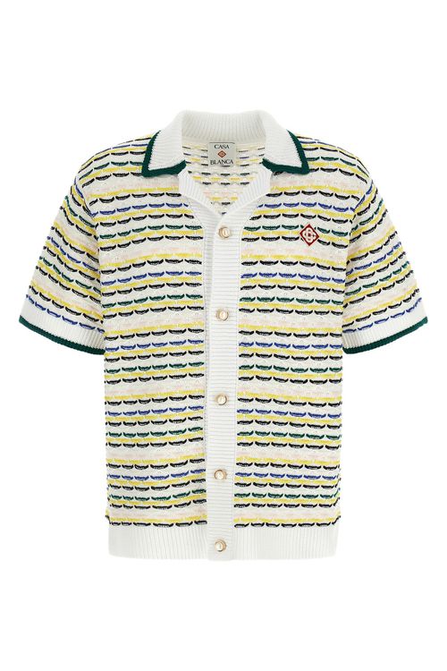 'Tuck Stitch Short Sleeve' Shirt